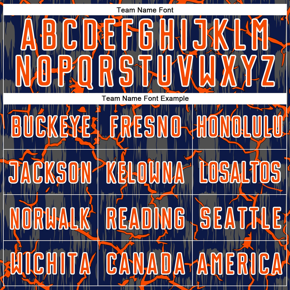 Custom Navy Orange-White Lightning Sublimation Soccer Uniform Jersey Limited