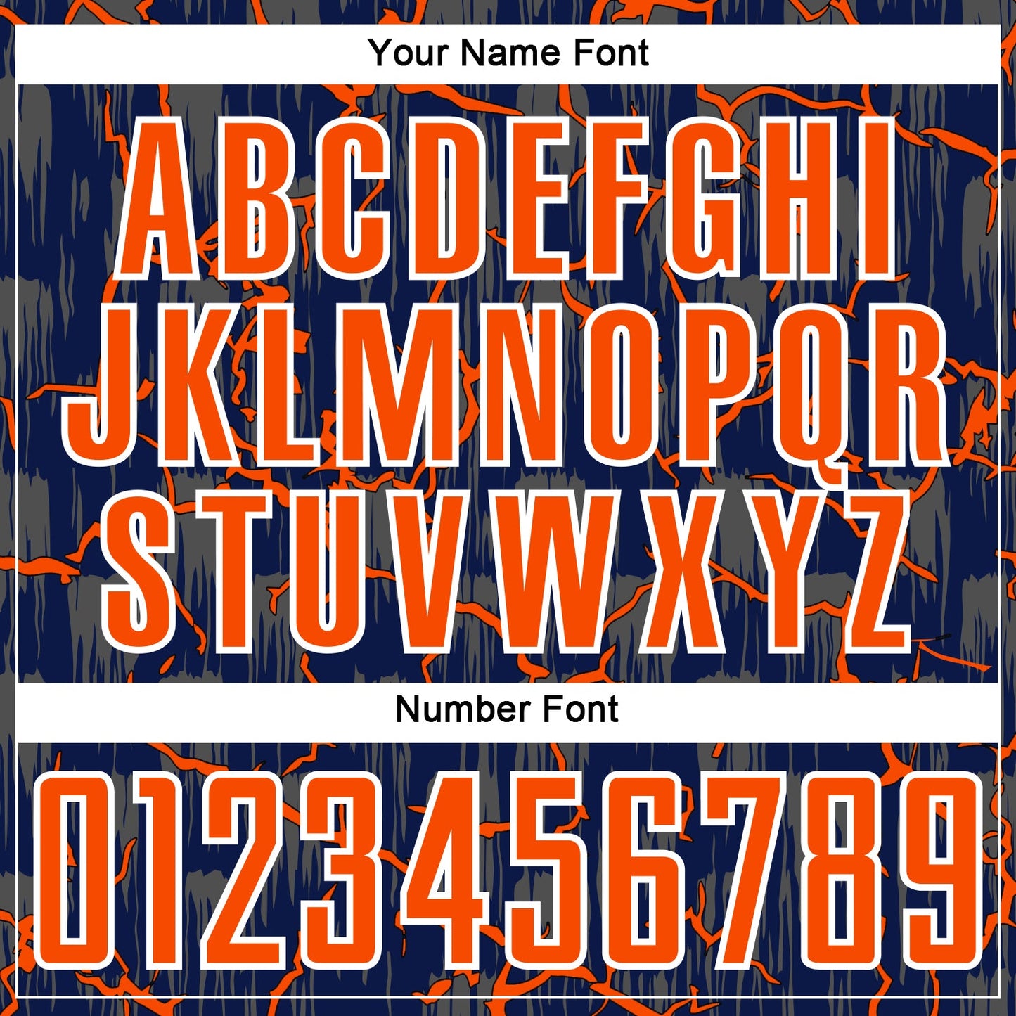 Custom Navy Orange-White Lightning Sublimation Soccer Uniform Jersey Limited