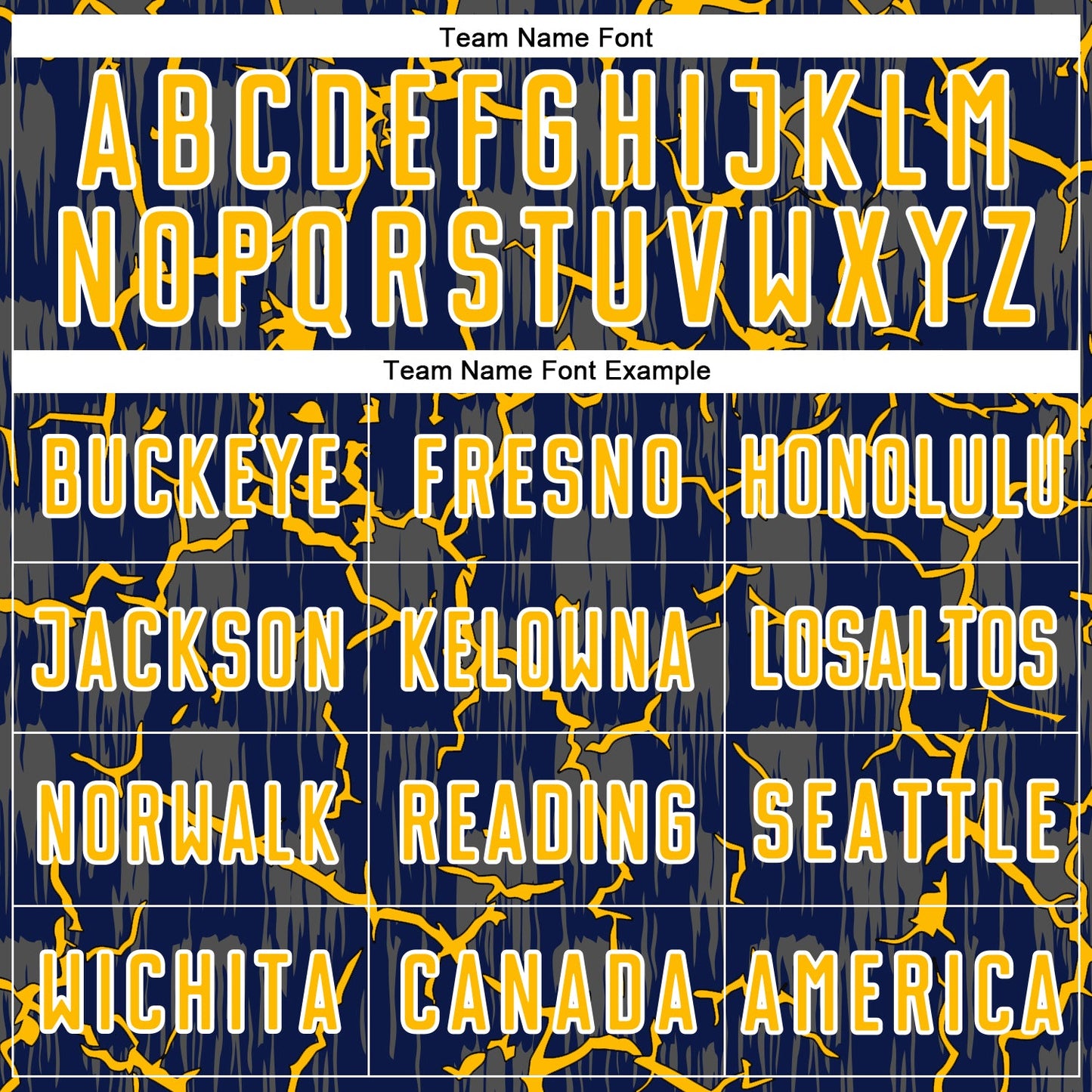 Custom Navy Gold-White Lightning Sublimation Soccer Uniform Jersey Limited