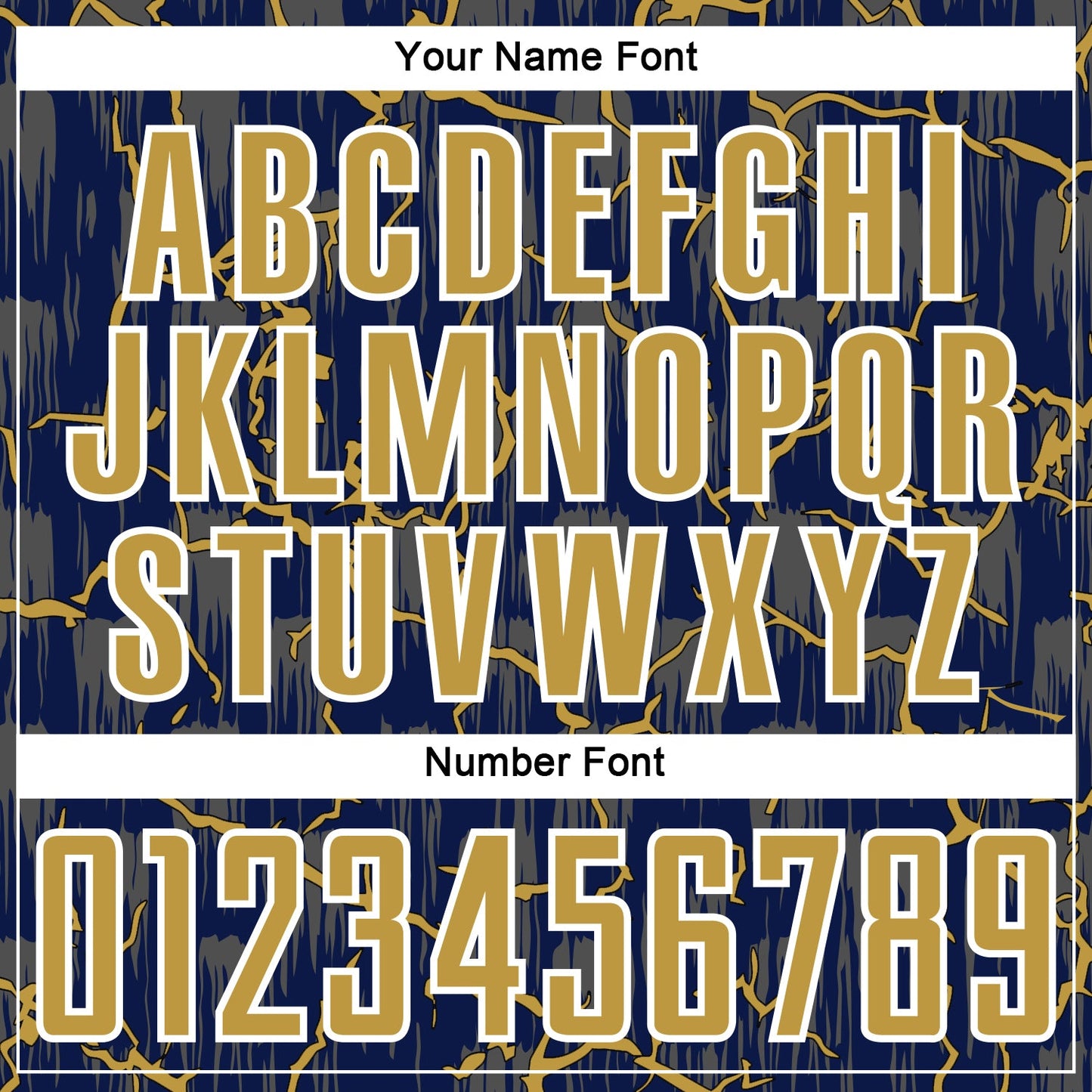 Custom Navy Old Gold-White Lightning Sublimation Soccer Uniform Jersey Limited