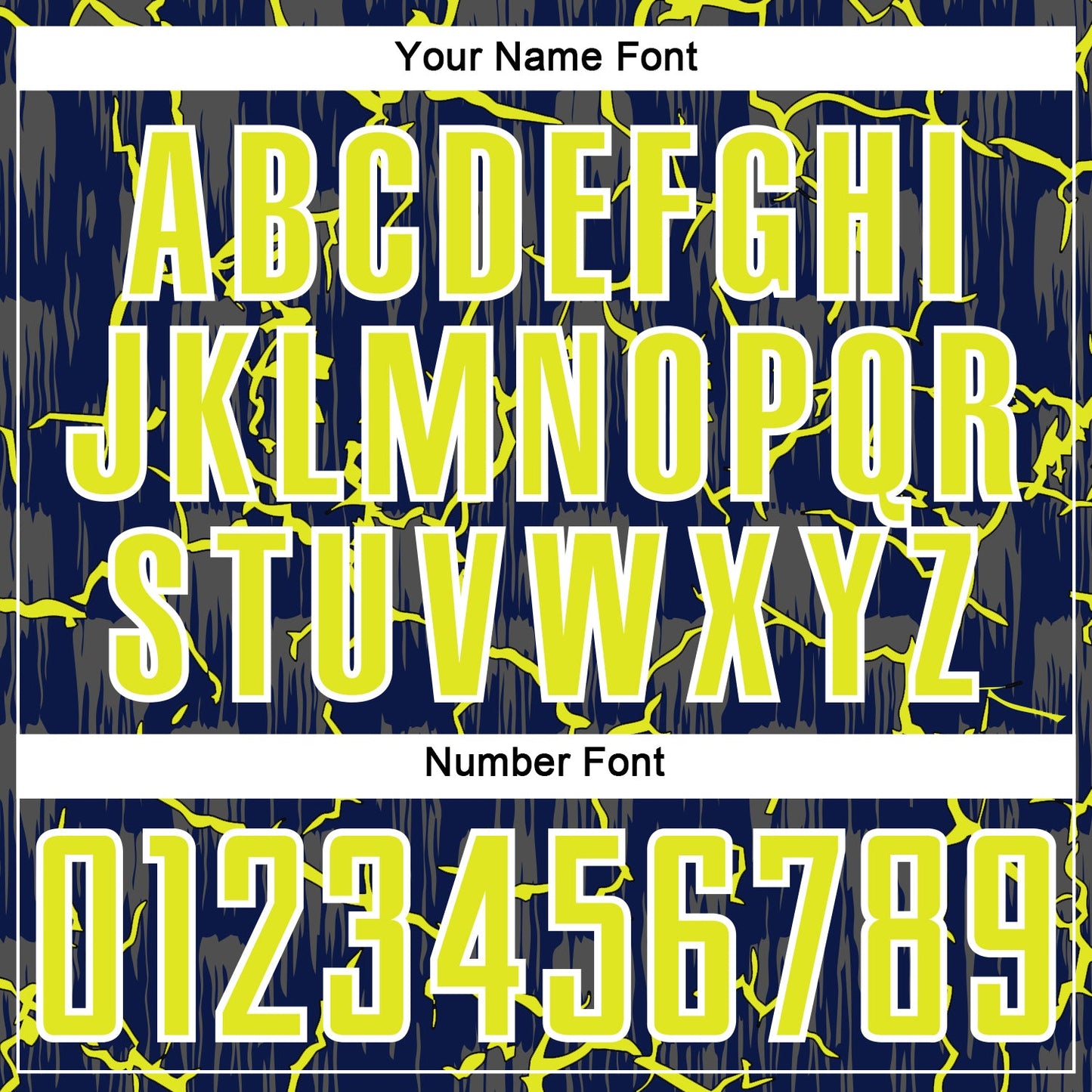 Custom Navy Neon Yellow-White Lightning Sublimation Soccer Uniform Jersey Limited