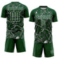 Custom Green White Lightning Sublimation Soccer Uniform Jersey Limited