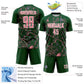 Custom Green Medium Pink-White Lightning Sublimation Soccer Uniform Jersey Limited