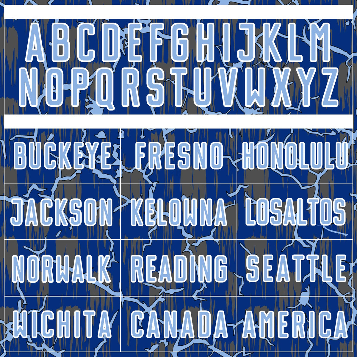 Custom Royal Light Blue-White Lightning Sublimation Soccer Uniform Jersey Limited