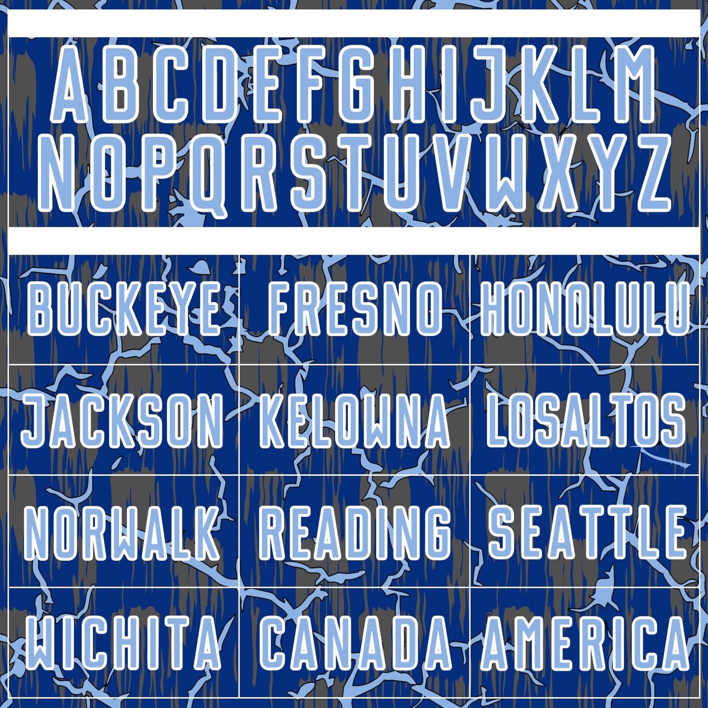 Custom Royal Light Blue-White Lightning Sublimation Soccer Uniform Jersey Limited