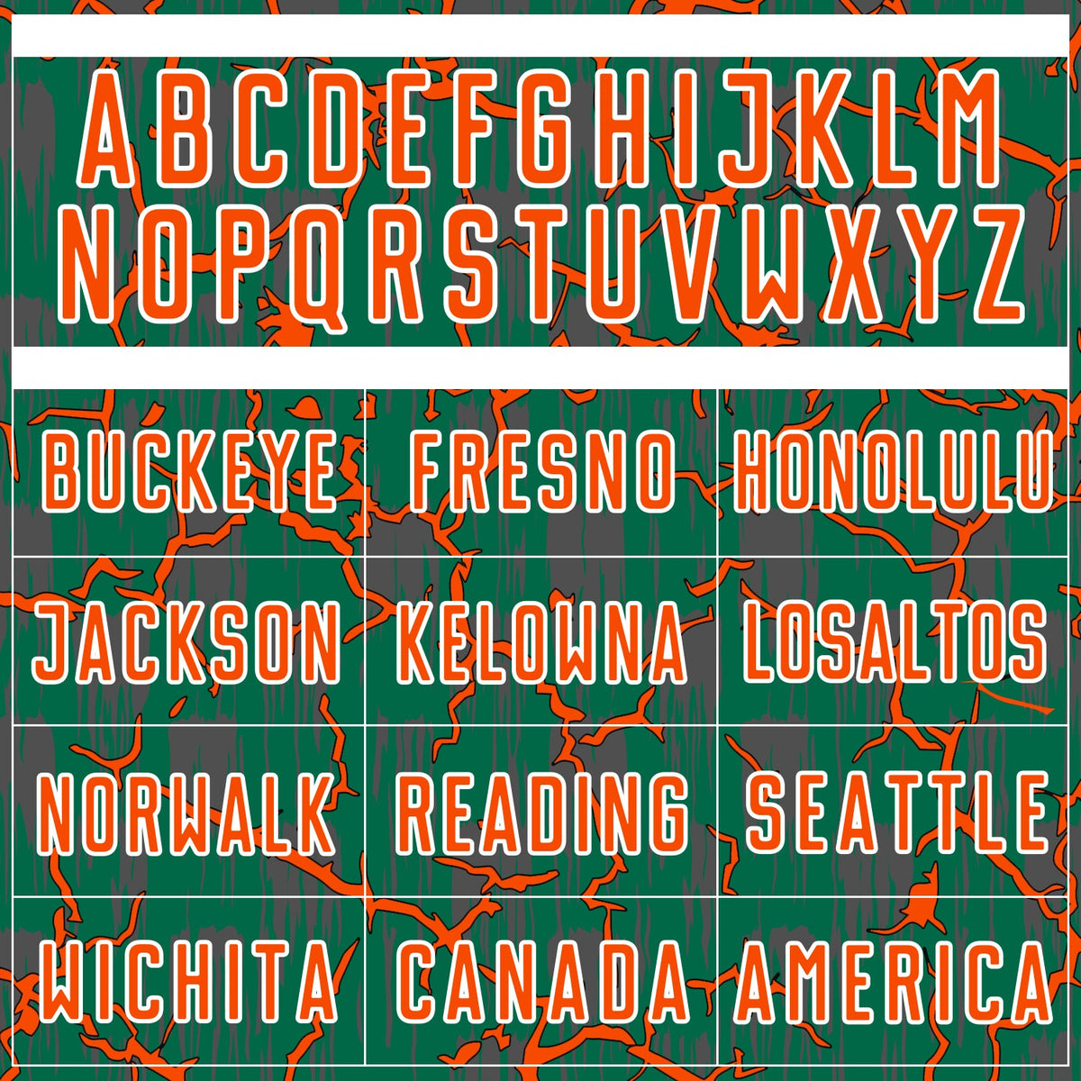 Custom Kelly Green Orange-White Lightning Sublimation Soccer Uniform Jersey Limited