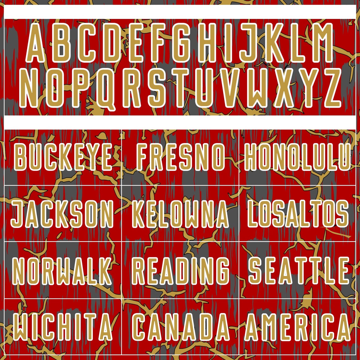 Custom Red Old Gold-White Lightning Sublimation Soccer Uniform Jersey Limited