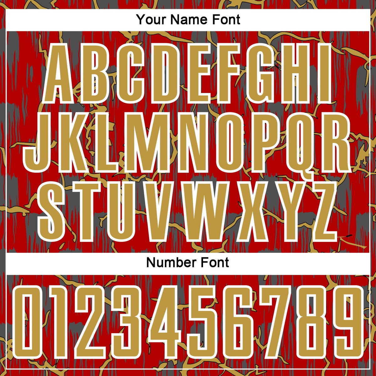 Custom Red Old Gold-White Lightning Sublimation Soccer Uniform Jersey Limited