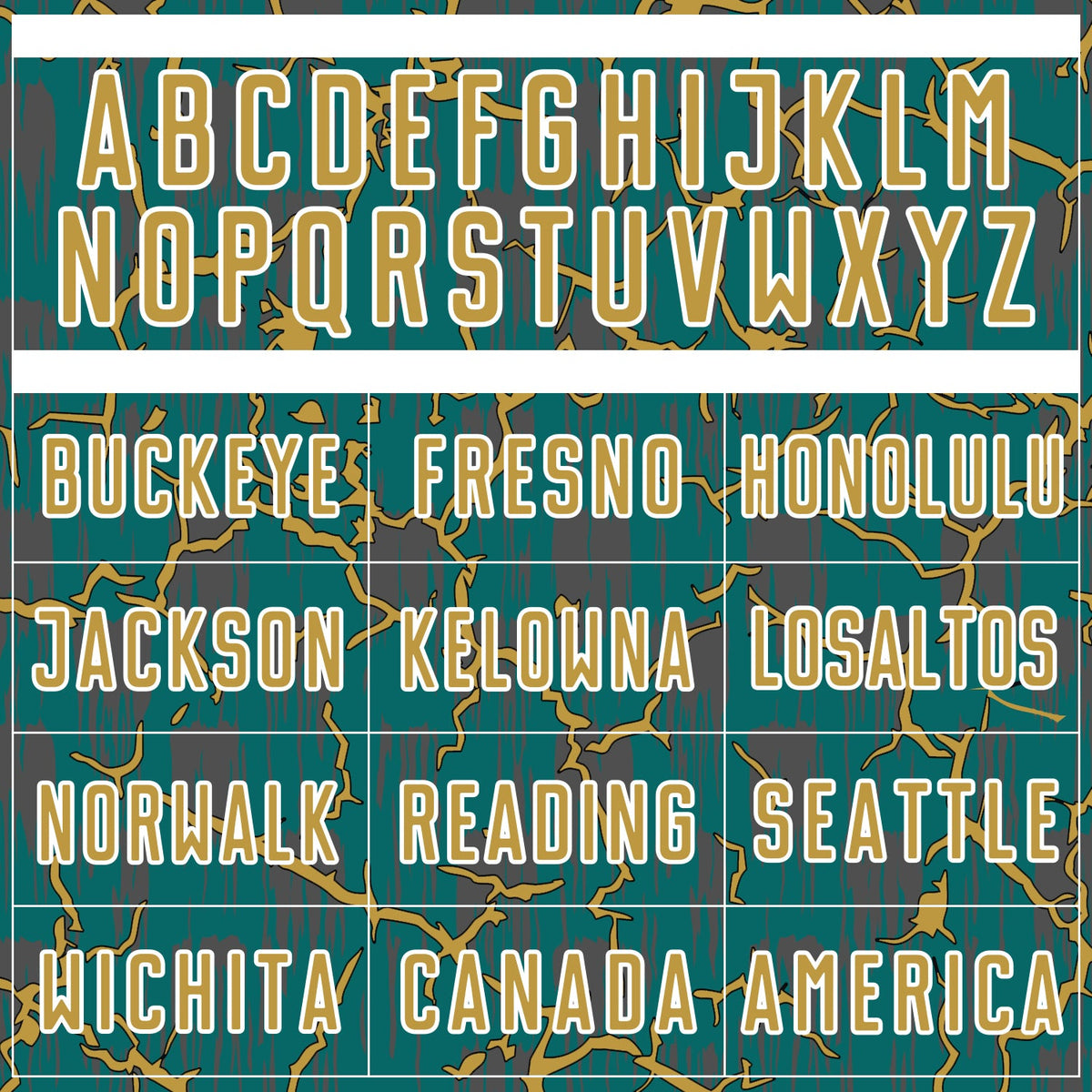 Custom Teal Old Gold-White Lightning Sublimation Soccer Uniform Jersey Limited