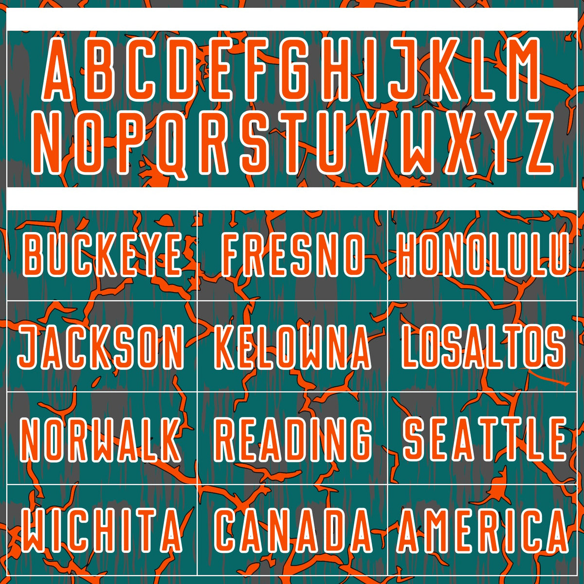 Custom Teal Orange-White Lightning Sublimation Soccer Uniform Jersey Limited