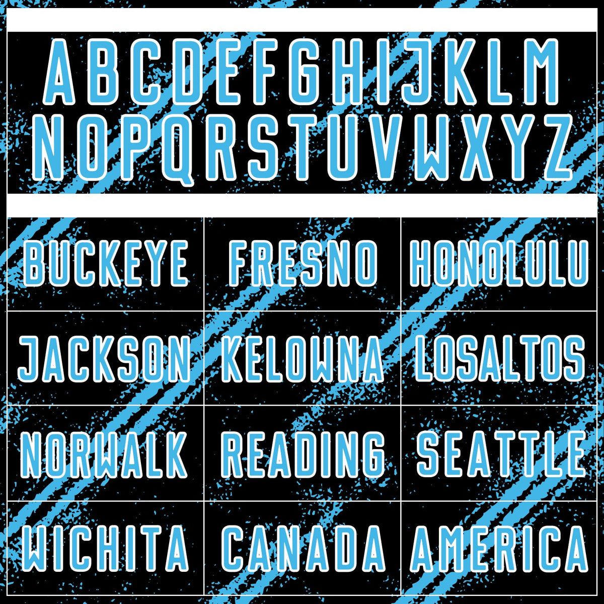 Custom Black Sky Blue-White Abstract Fragment Art Splash Sublimation Soccer Uniform Jersey Limited