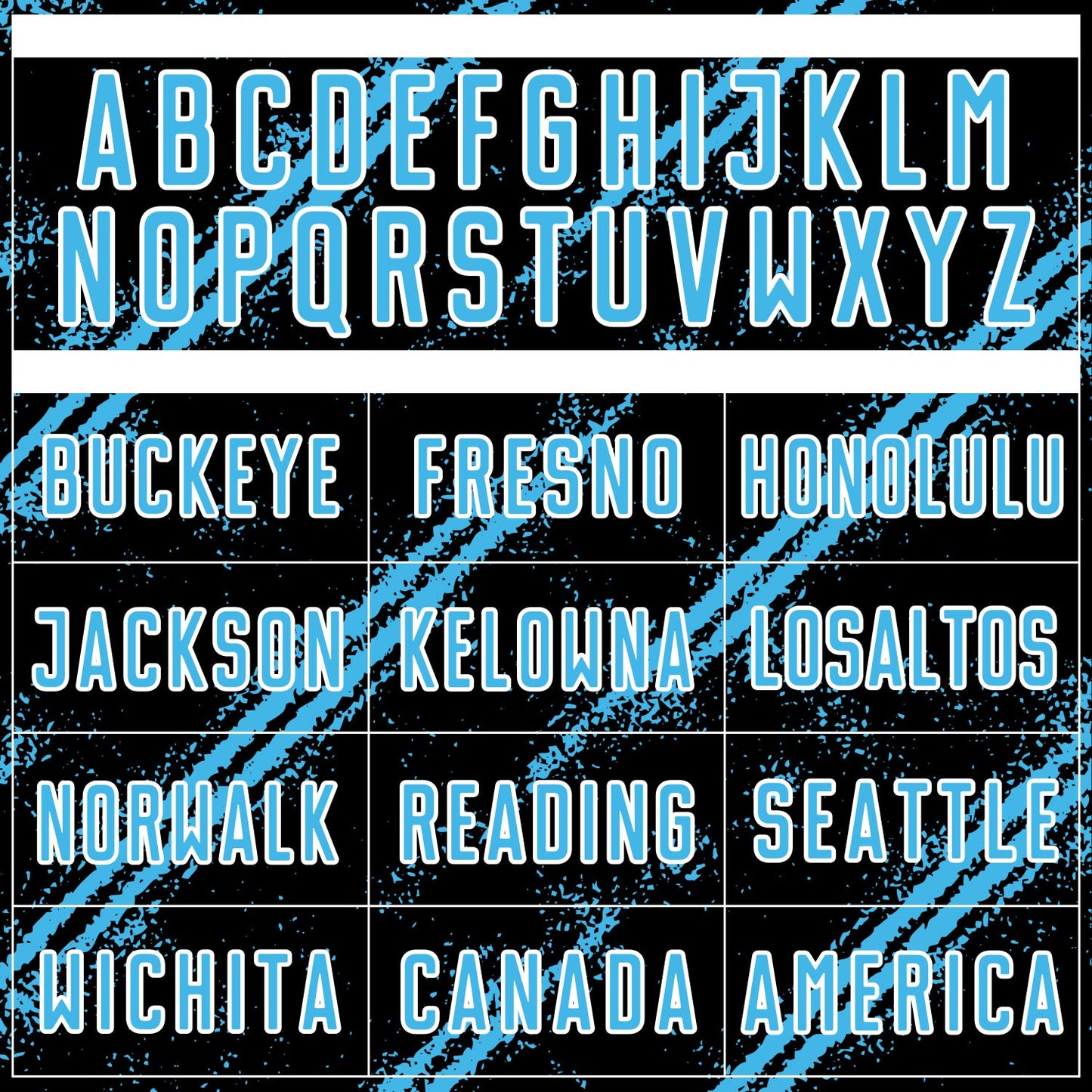 Custom Black Sky Blue-White Abstract Fragment Art Splash Sublimation Soccer Uniform Jersey Limited