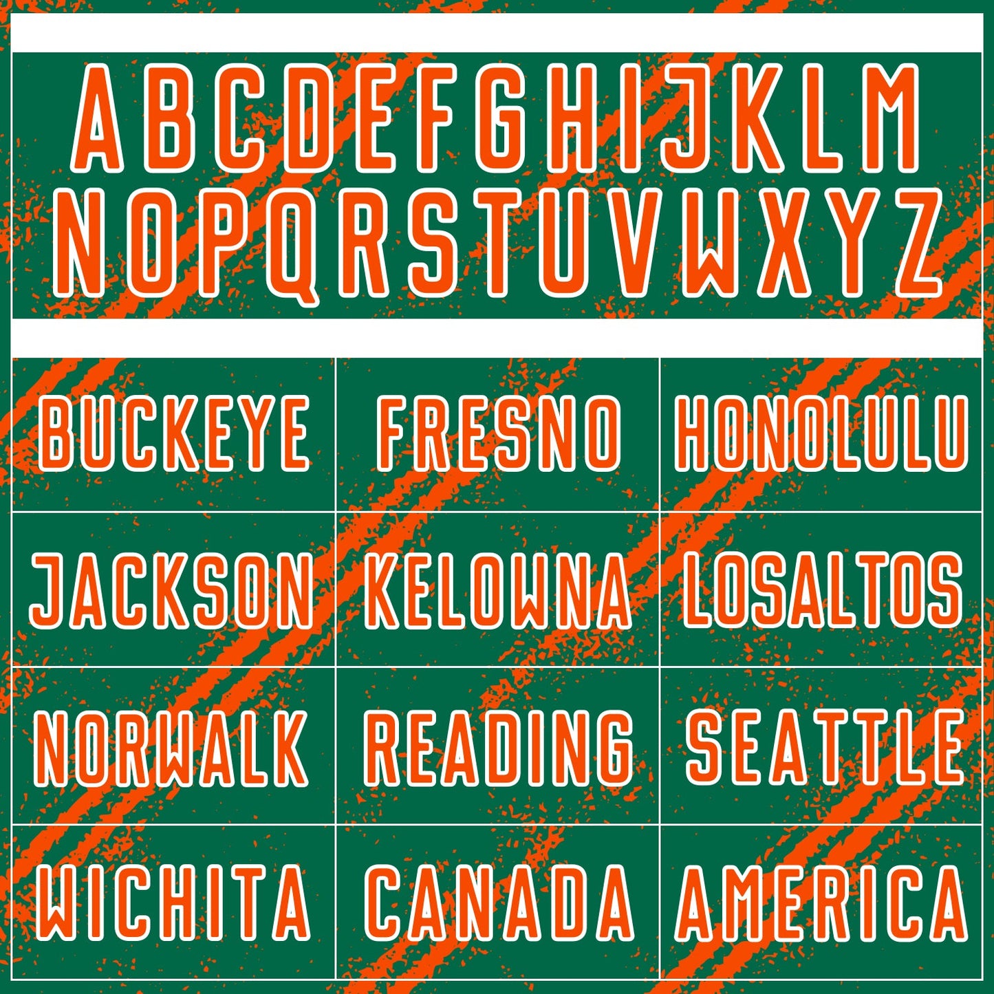 Custom Kelly Green Orange-White Abstract Fragment Art Splash Sublimation Soccer Uniform Jersey Limited