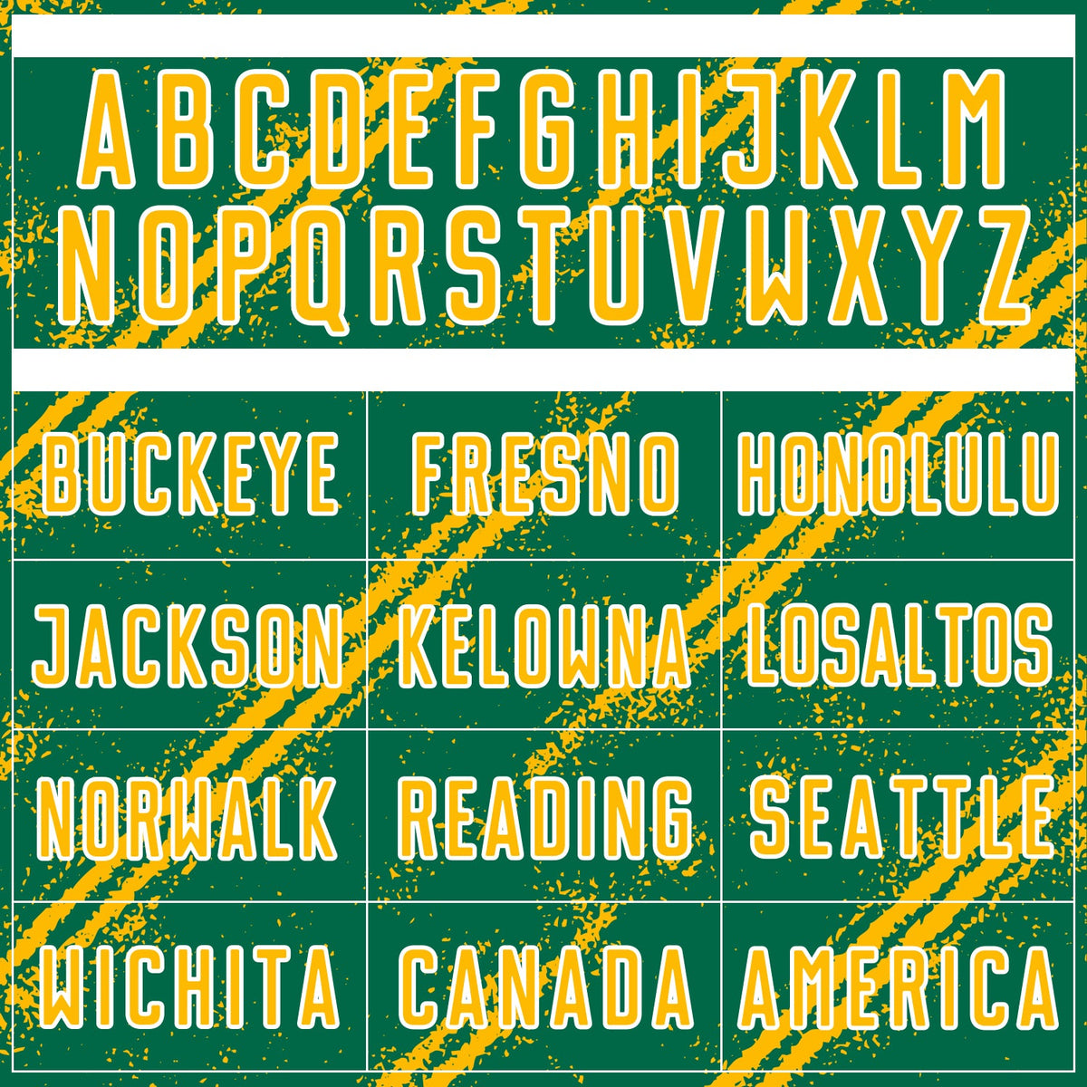 Custom Kelly Green Gold-White Abstract Fragment Art Splash Sublimation Soccer Uniform Jersey Limited