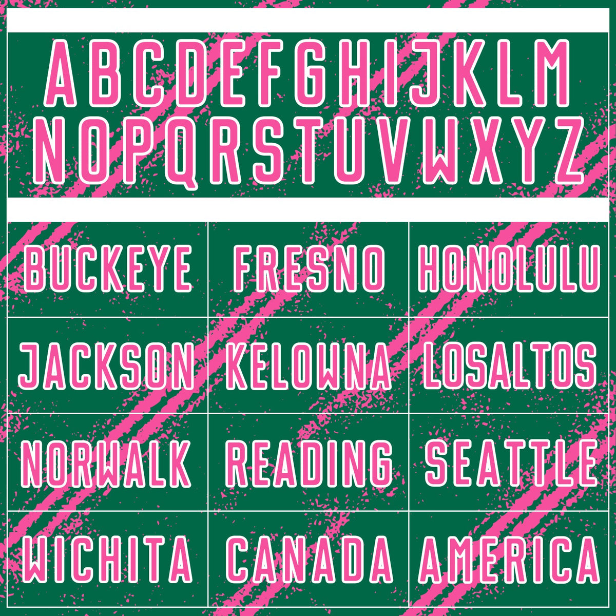 Custom Kelly Green Pink-White Abstract Fragment Art Splash Sublimation Soccer Uniform Jersey Limited