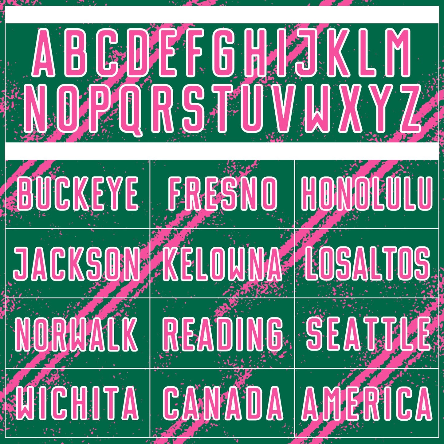 Custom Kelly Green Pink-White Abstract Fragment Art Splash Sublimation Soccer Uniform Jersey Limited