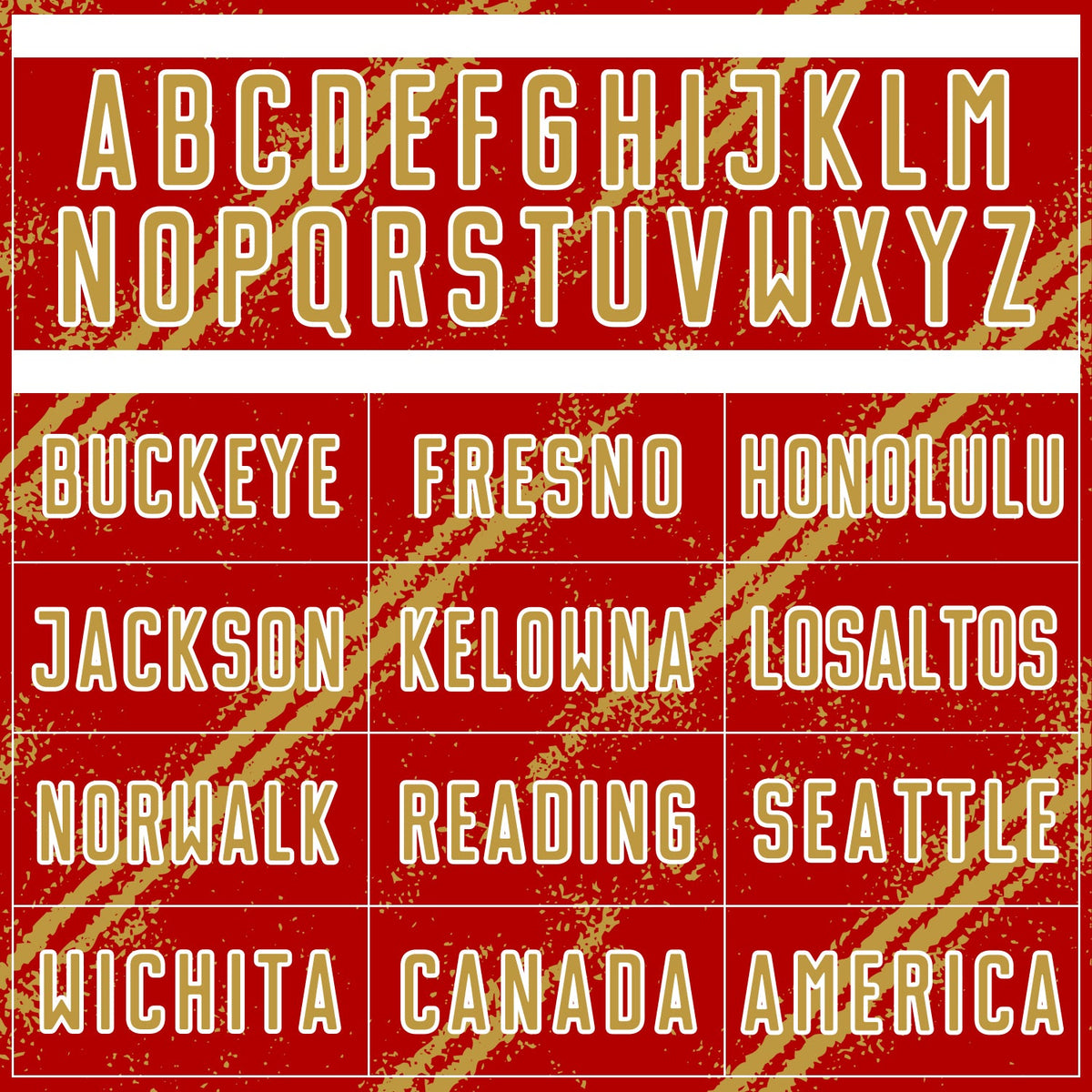 Custom Red Old Gold-White Abstract Fragment Art Splash Sublimation Soccer Uniform Jersey Limited