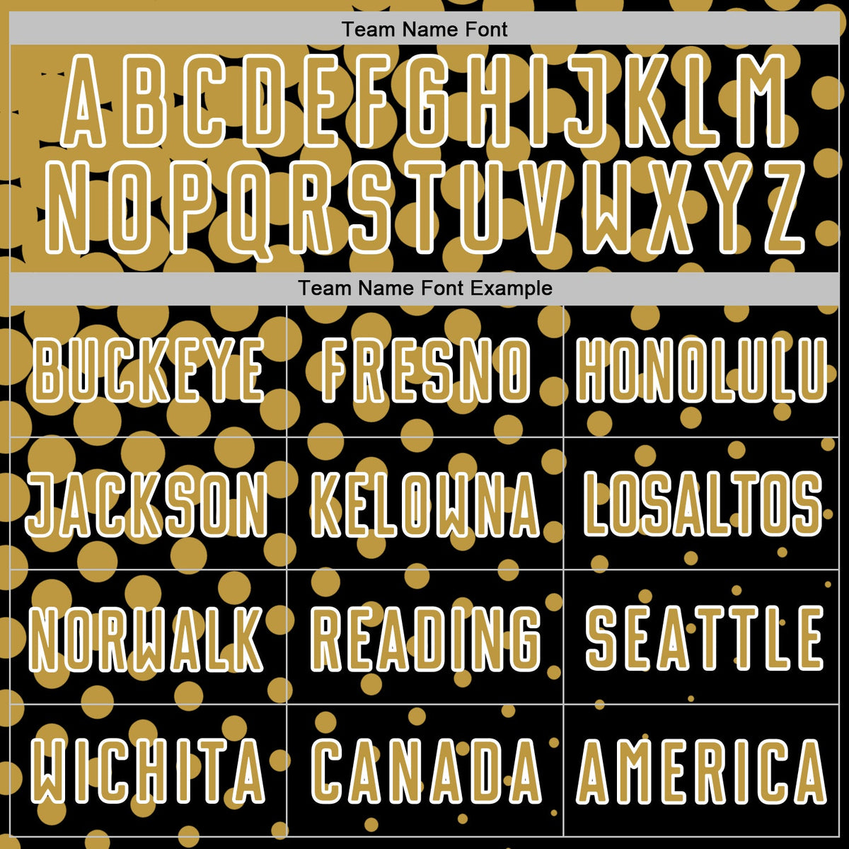 Custom Black Old Gold-White Modern Polka Dot Sublimation Soccer Uniform Jersey Limited