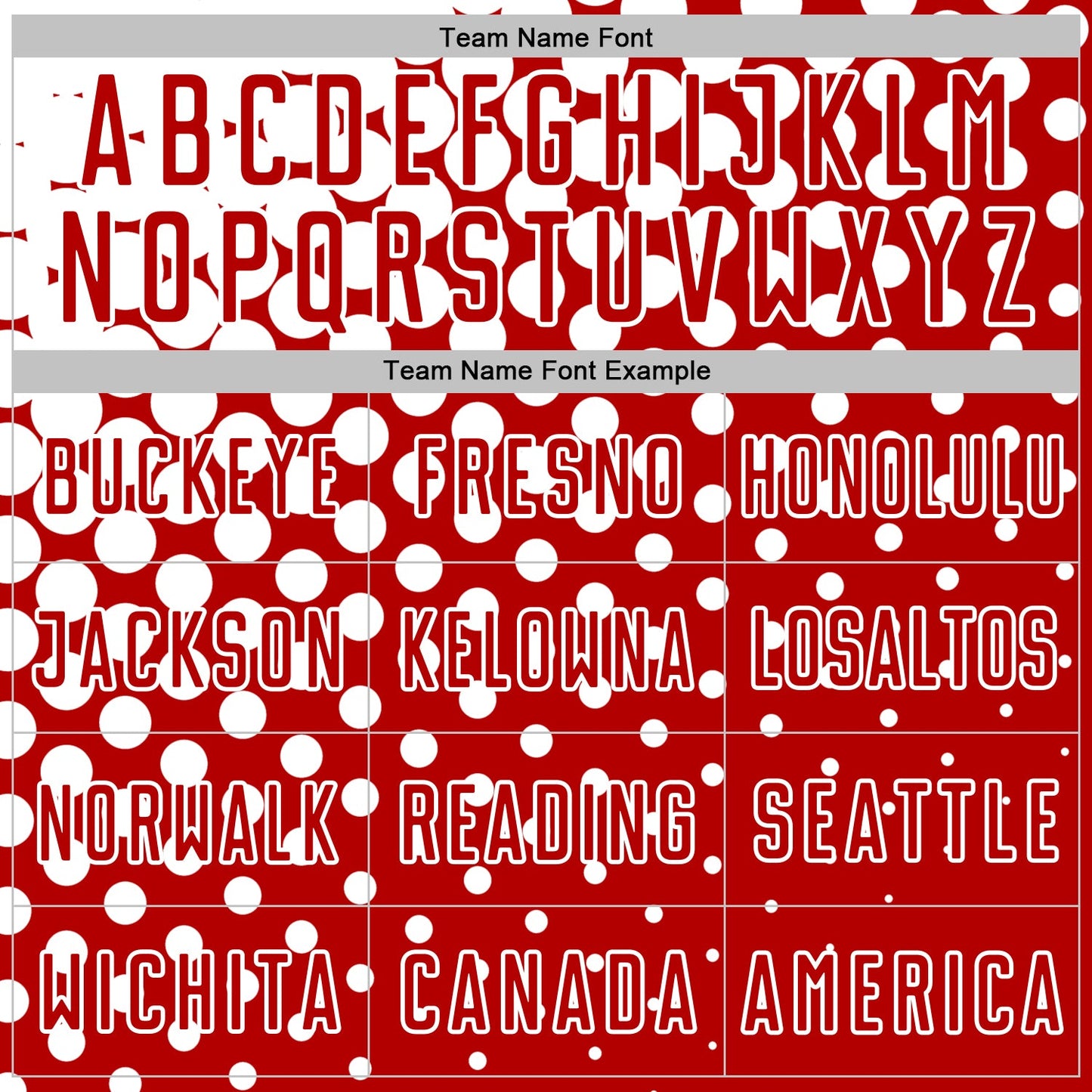 Custom Red White Modern Polka Dot Sublimation Soccer Uniform Jersey Limited