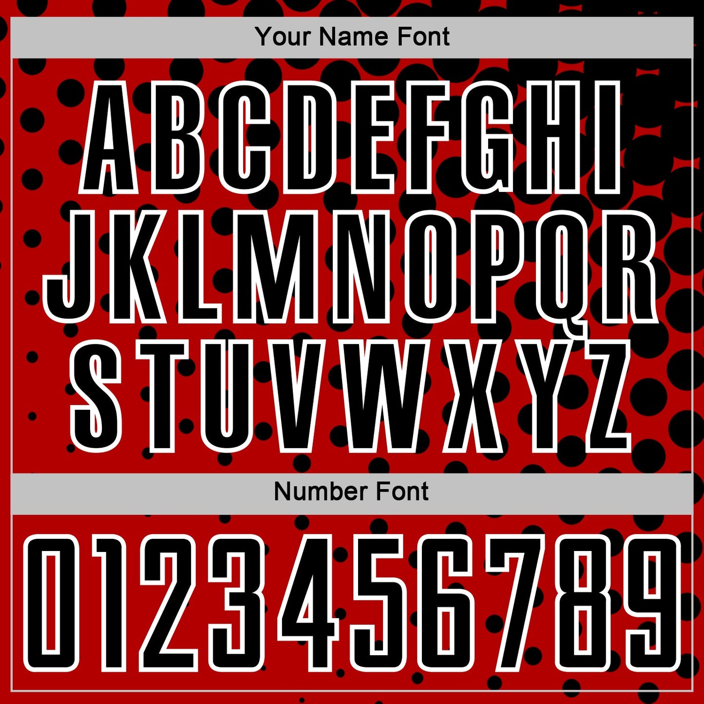 Custom Red Black-White Modern Polka Dot Sublimation Soccer Uniform Jersey Limited