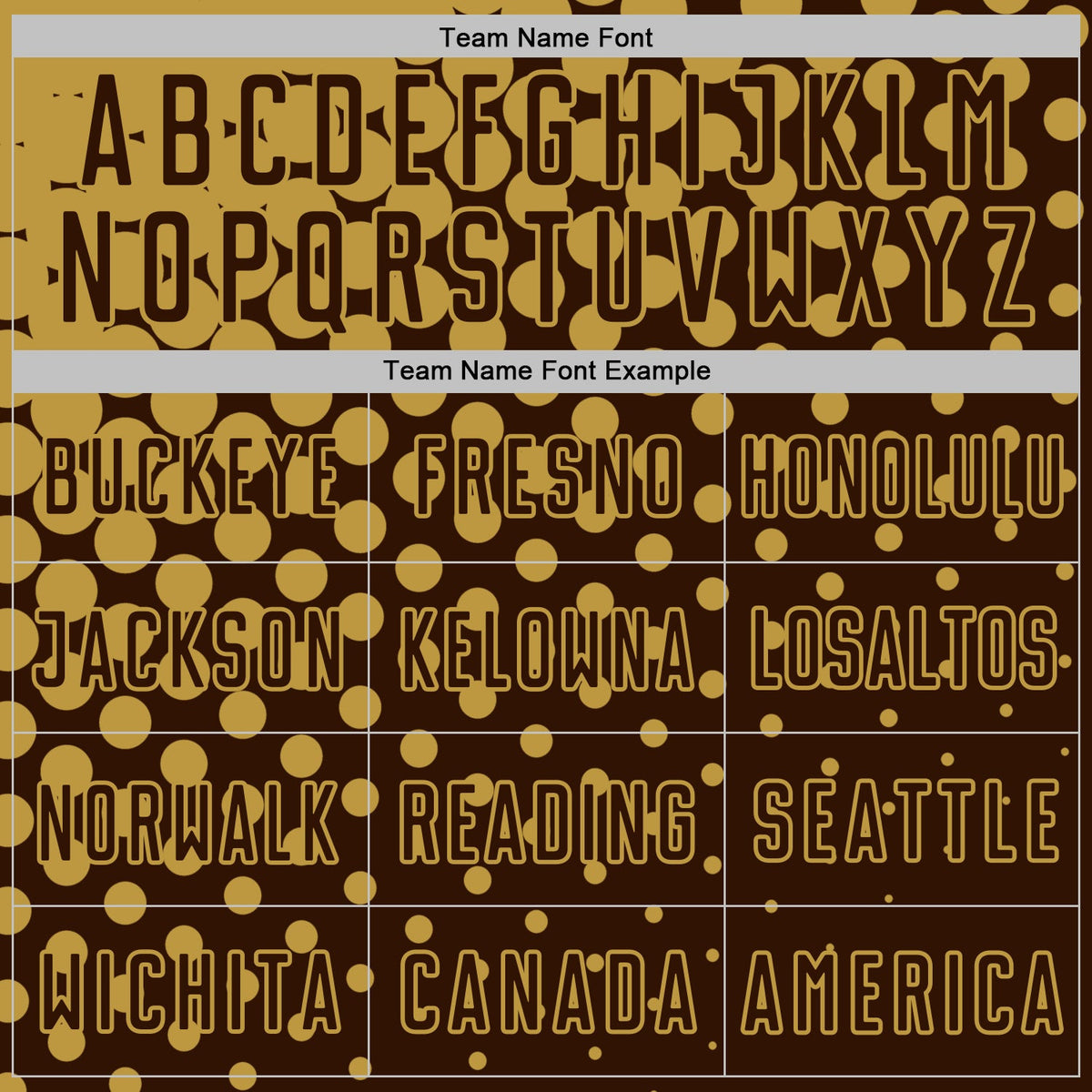 Custom Brown Old Gold Modern Polka Dot Sublimation Soccer Uniform Jersey Limited