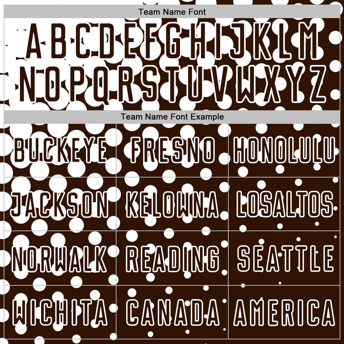 Custom Brown White Modern Polka Dot Sublimation Soccer Uniform Jersey Limited