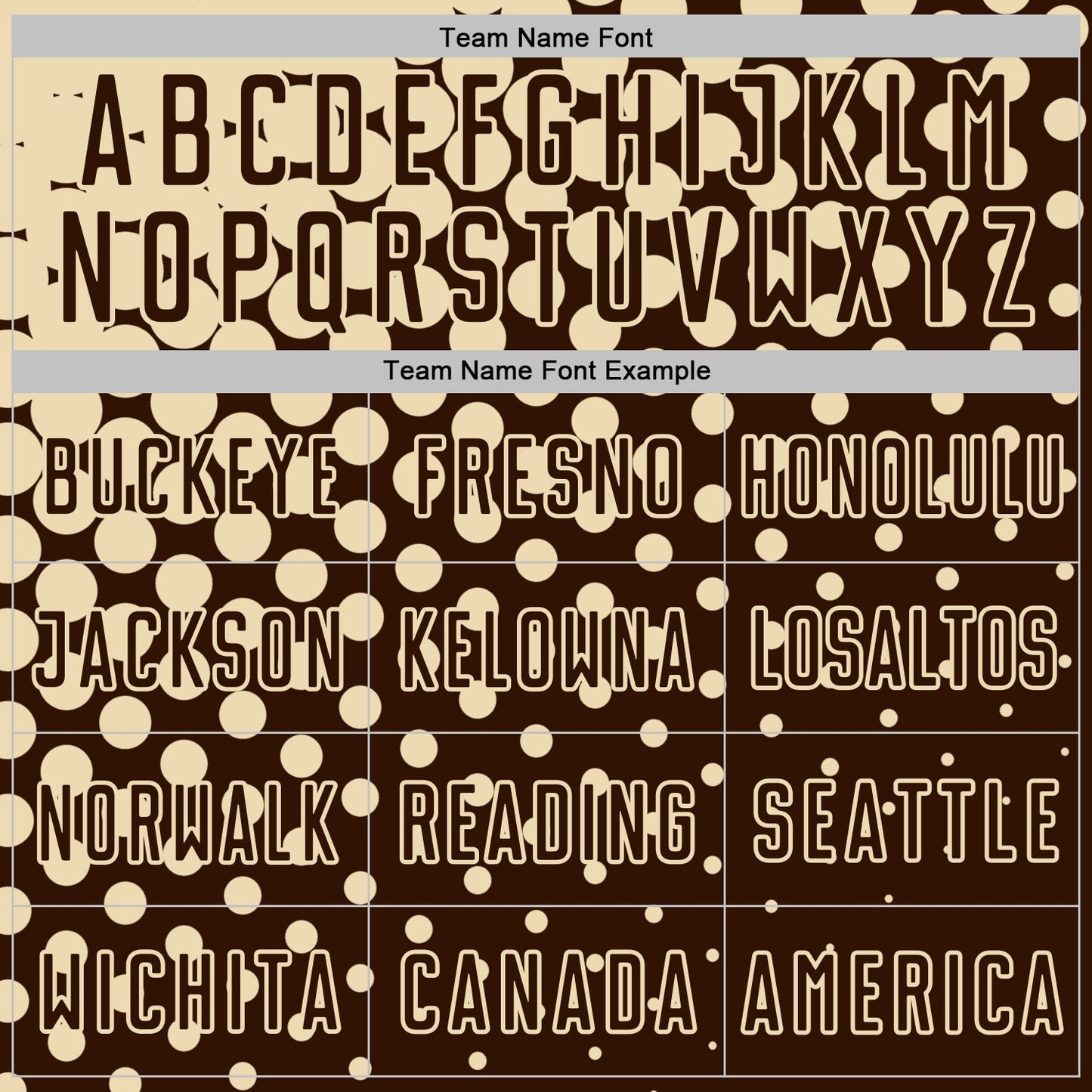 Custom Brown Cream Modern Polka Dot Sublimation Soccer Uniform Jersey Limited