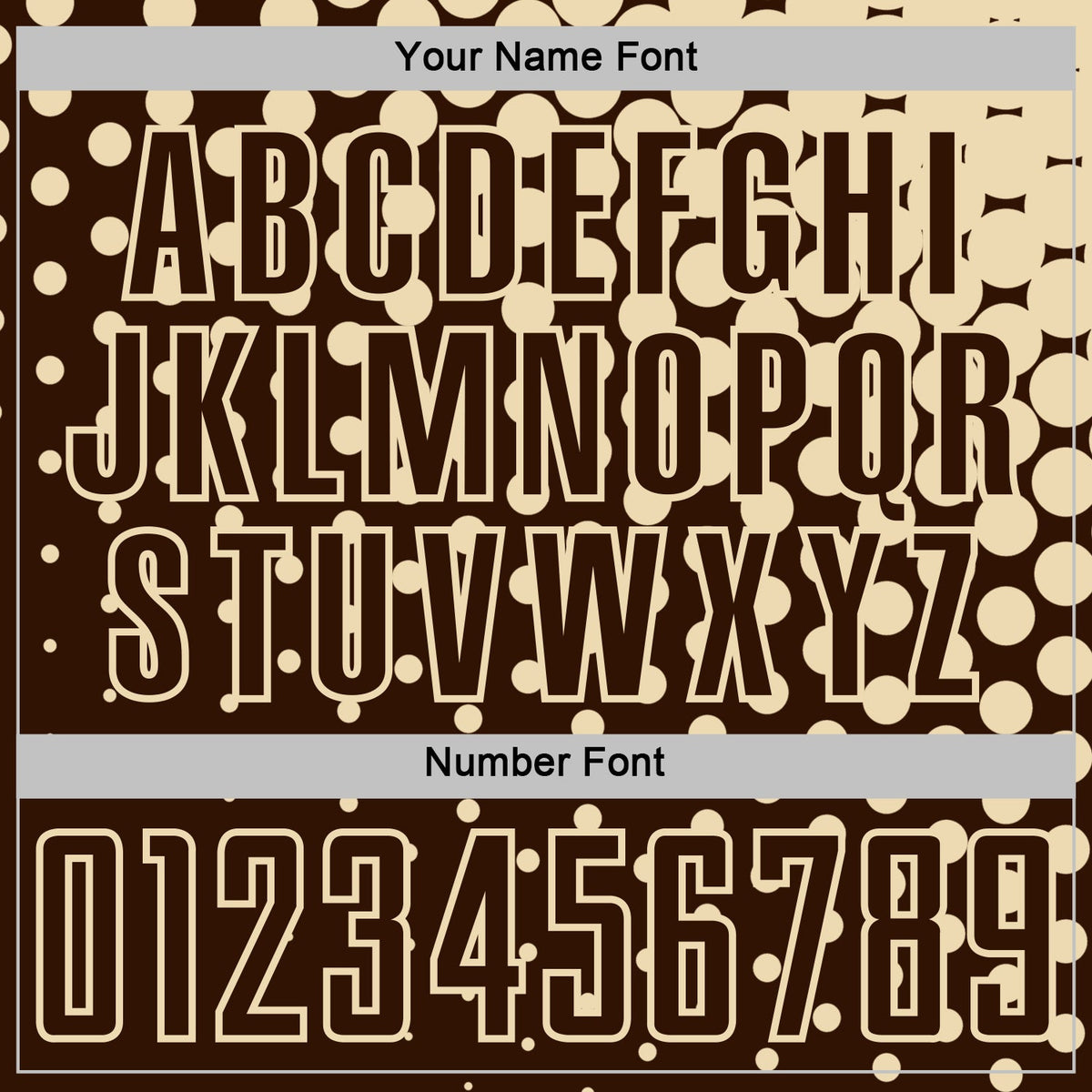 Custom Brown Cream Modern Polka Dot Sublimation Soccer Uniform Jersey Limited