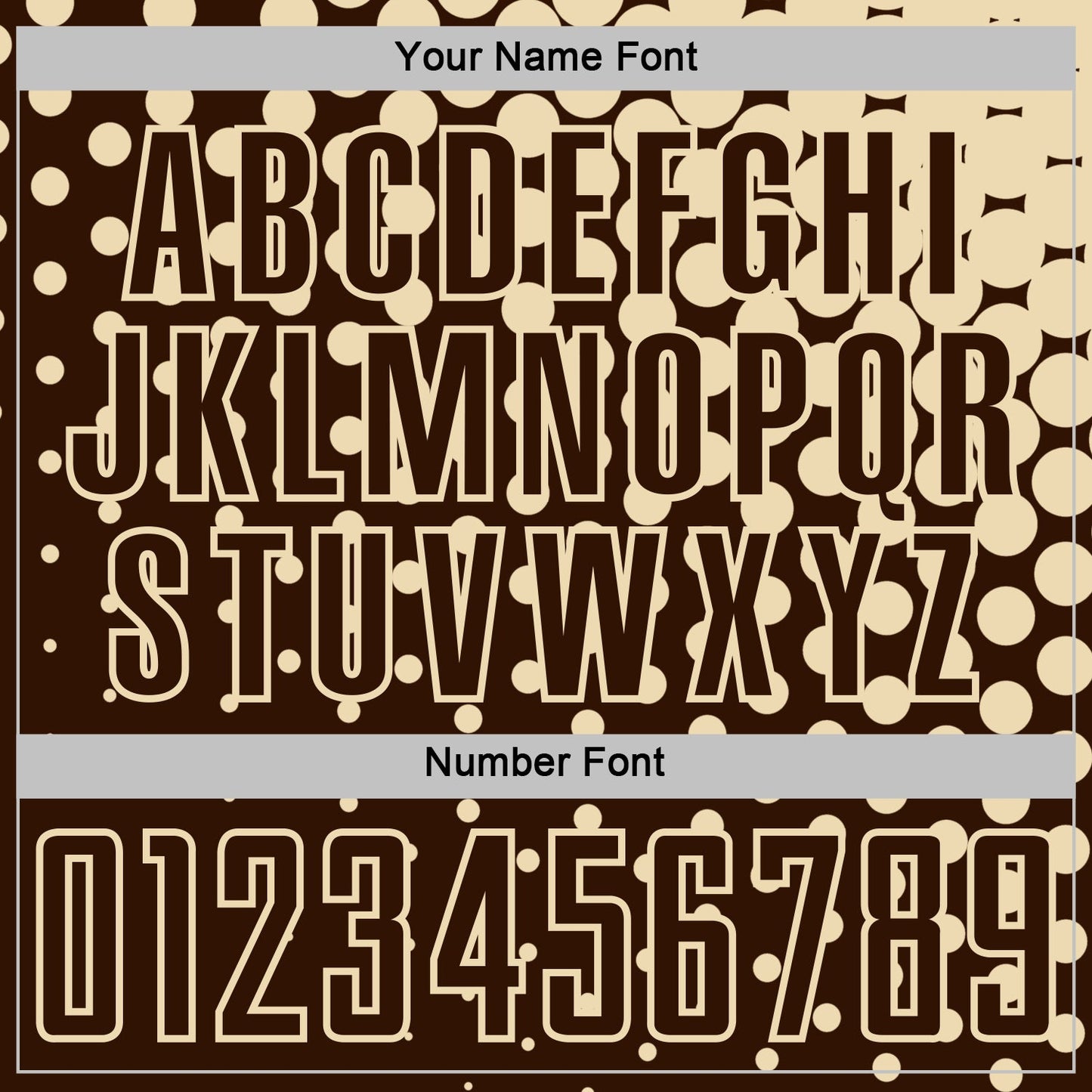 Custom Brown Cream Modern Polka Dot Sublimation Soccer Uniform Jersey Limited