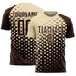 Custom Brown Cream Modern Polka Dot Sublimation Soccer Uniform Jersey