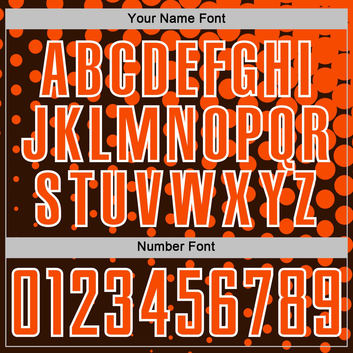 Custom Brown Orange-White Modern Polka Dot Sublimation Soccer Uniform Jersey Limited