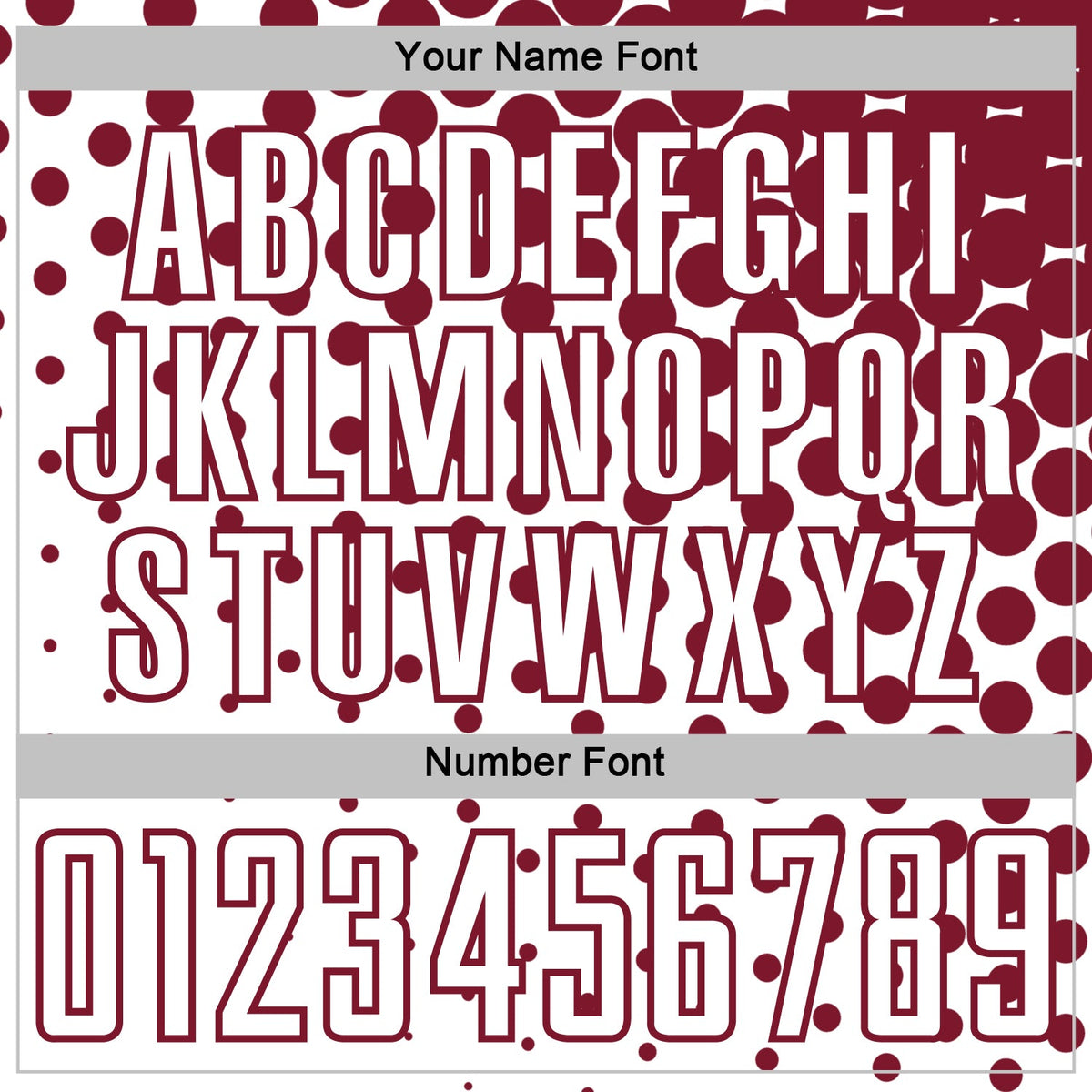 Custom White Crimson Modern Polka Dot Sublimation Soccer Uniform Jersey Limited