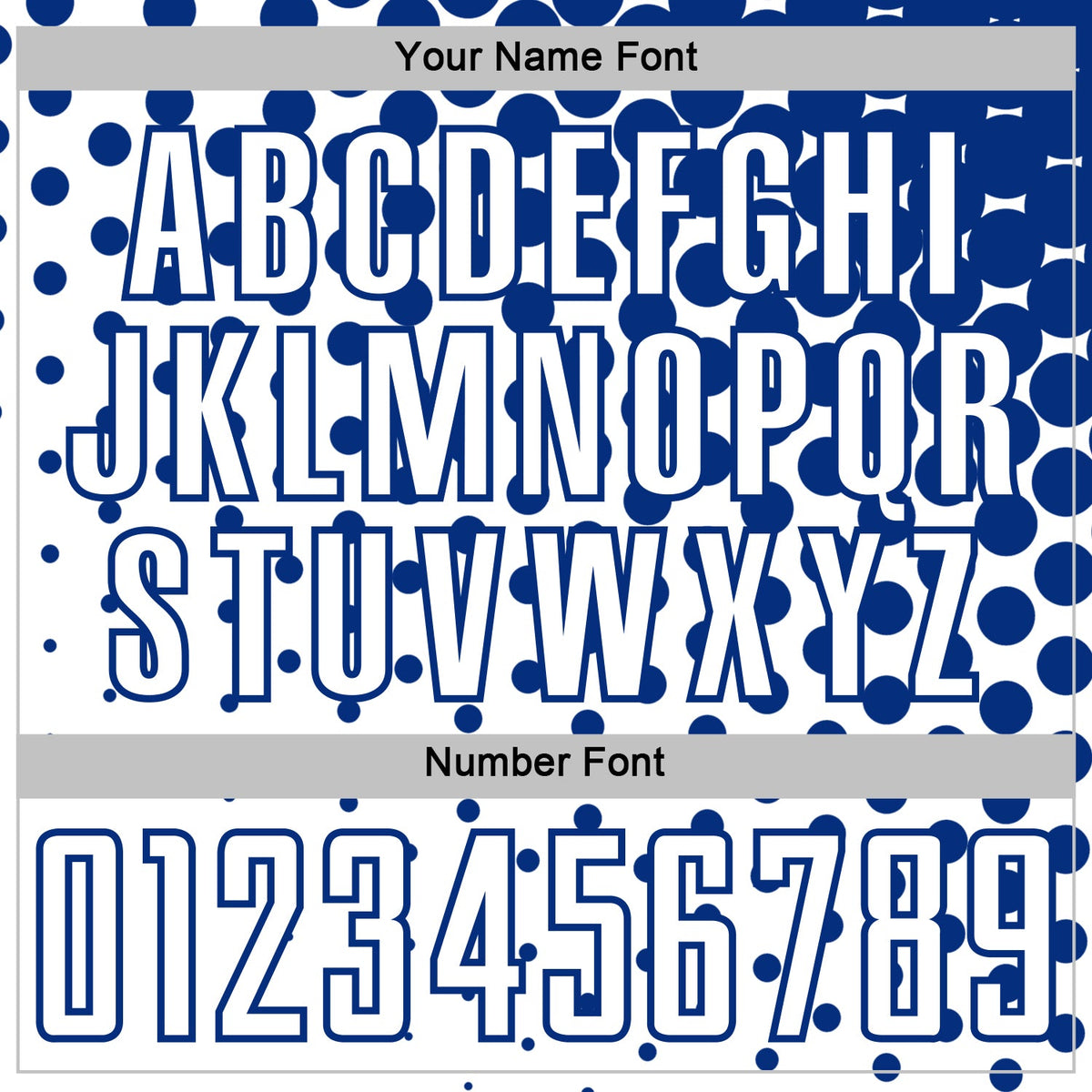 Custom White Royal Modern Polka Dot Sublimation Soccer Uniform Jersey Limited