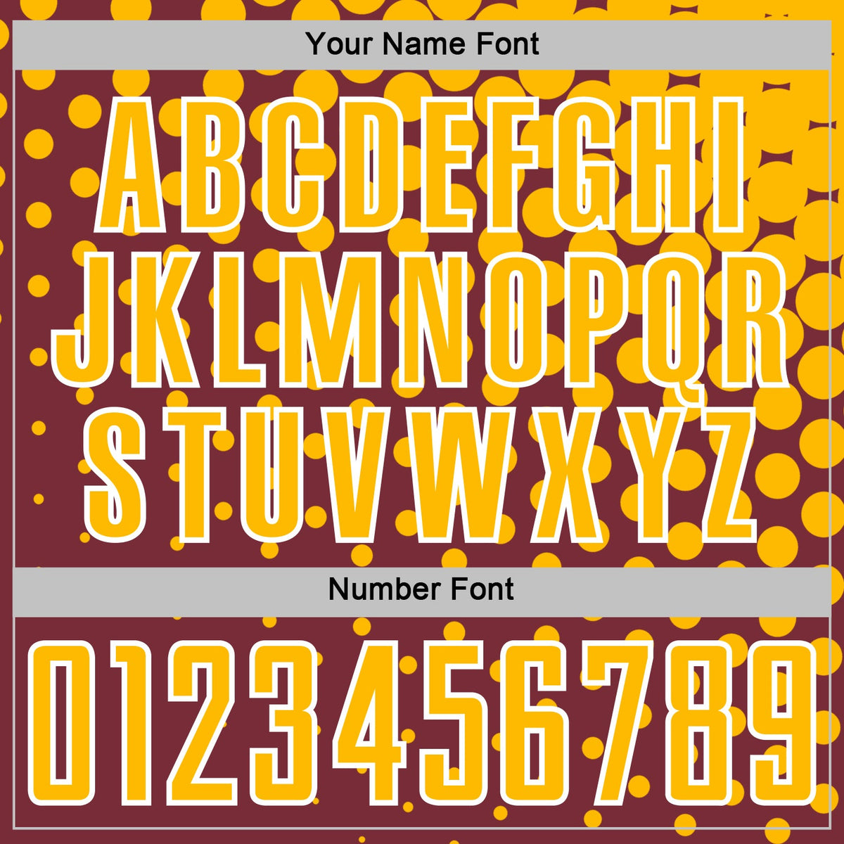 Custom Burgundy Gold-White Modern Polka Dot Sublimation Soccer Uniform Jersey Limited