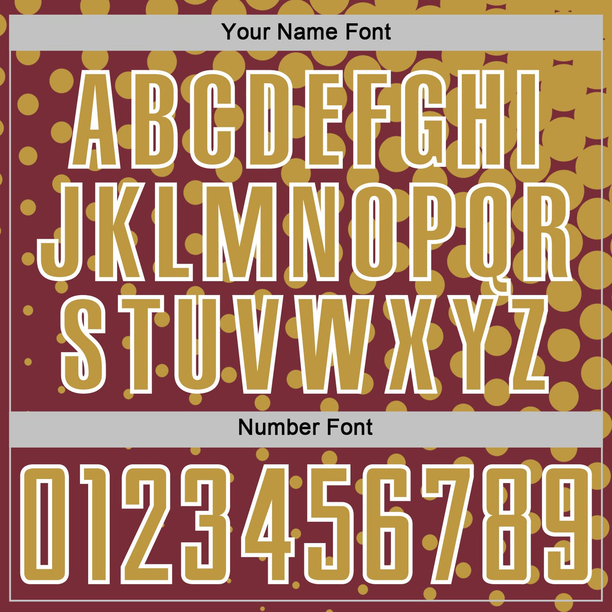 Custom Burgundy Old Gold-White Modern Polka Dot Sublimation Soccer Uniform Jersey Limited