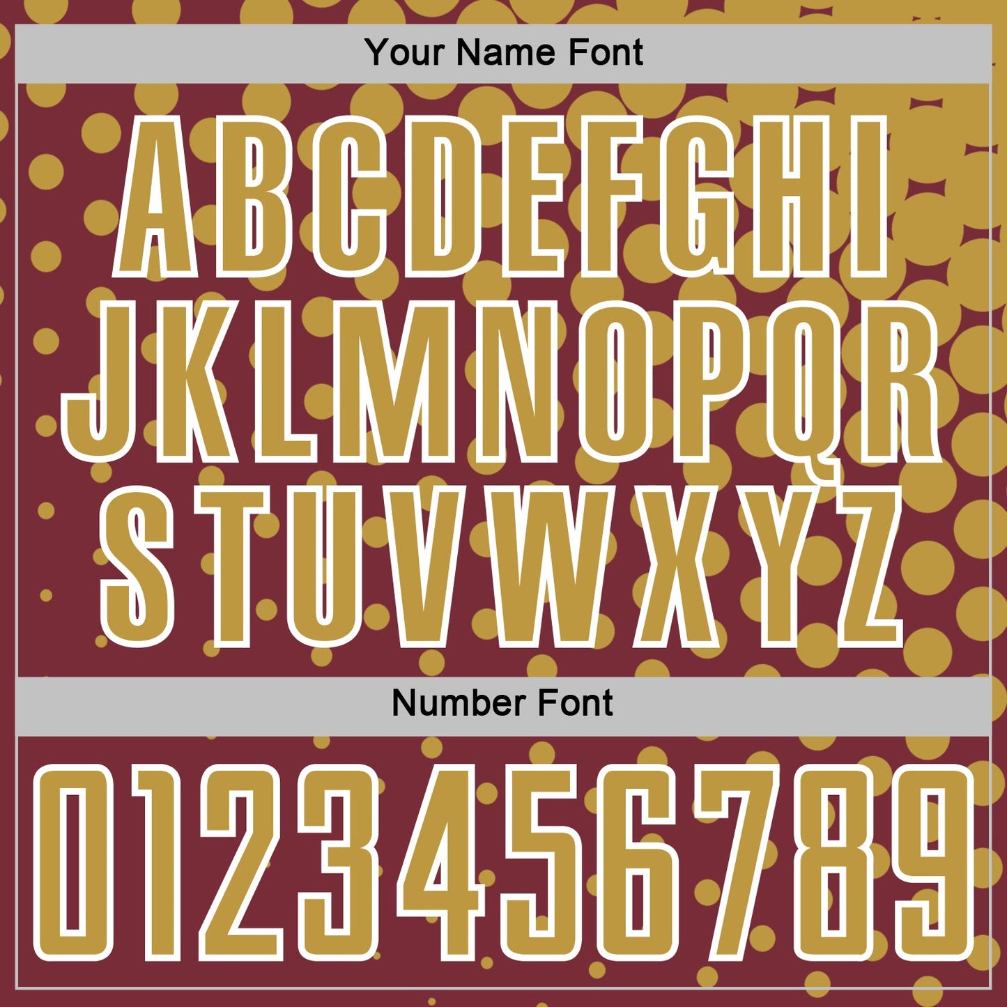 Custom Burgundy Old Gold-White Modern Polka Dot Sublimation Soccer Uniform Jersey Limited