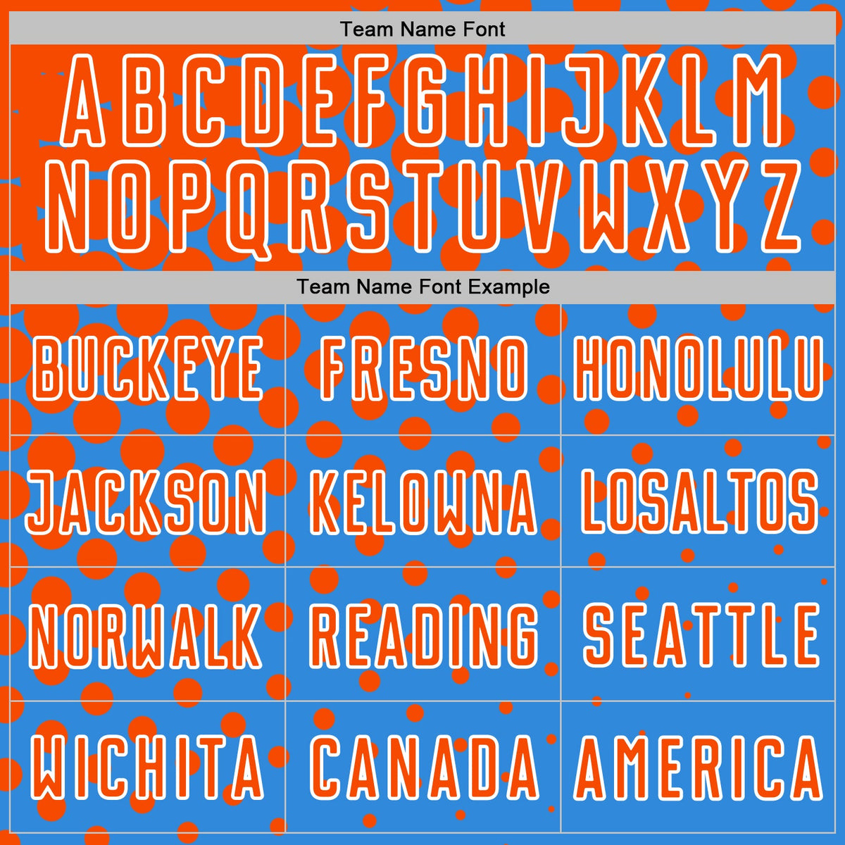 Custom Powder Blue Orange-White Modern Polka Dot Sublimation Soccer Uniform Jersey Limited