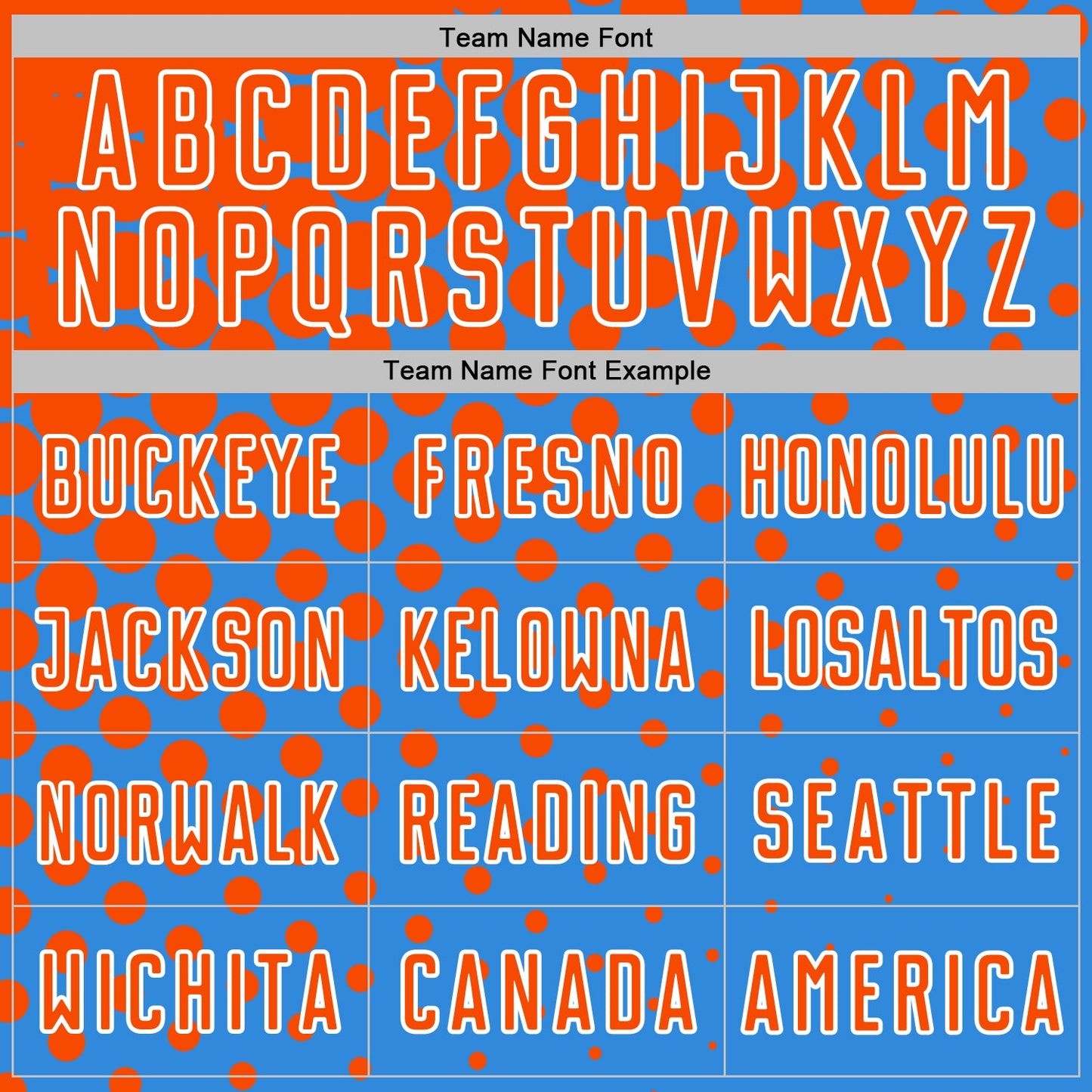 Custom Powder Blue Orange-White Modern Polka Dot Sublimation Soccer Uniform Jersey Limited