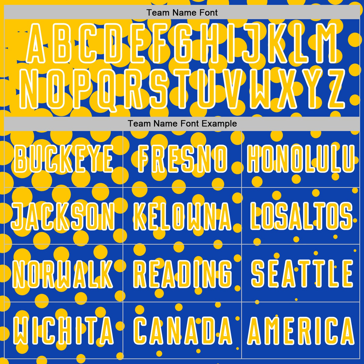 Custom Thunder Blue Yellow-White Modern Polka Dot Sublimation Soccer Uniform Jersey Limited