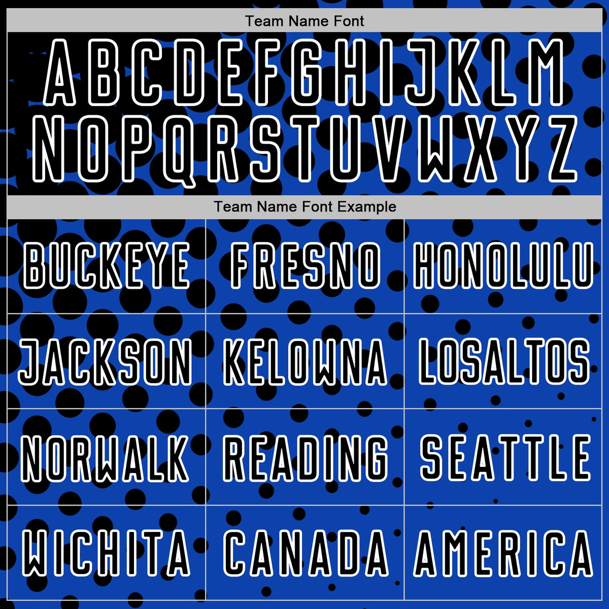 Custom Thunder Blue Black-White Modern Polka Dot Sublimation Soccer Uniform Jersey Limited