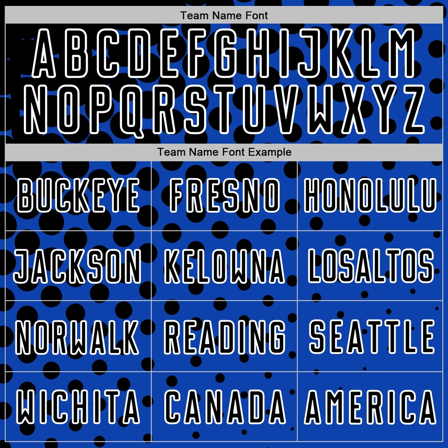 Custom Thunder Blue Black-White Modern Polka Dot Sublimation Soccer Uniform Jersey Limited