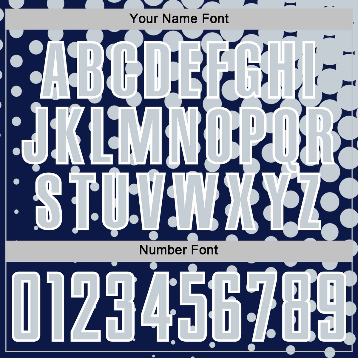 Custom Navy Silver-White Modern Polka Dot Sublimation Soccer Uniform Jersey Limited