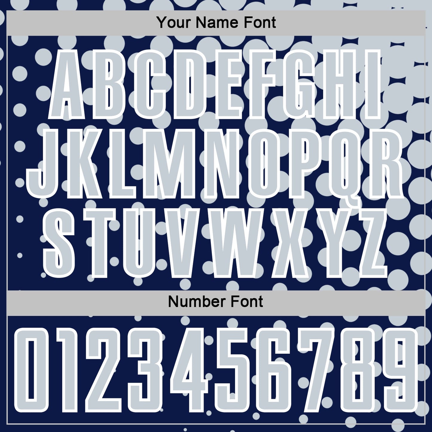 Custom Navy Silver-White Modern Polka Dot Sublimation Soccer Uniform Jersey Limited