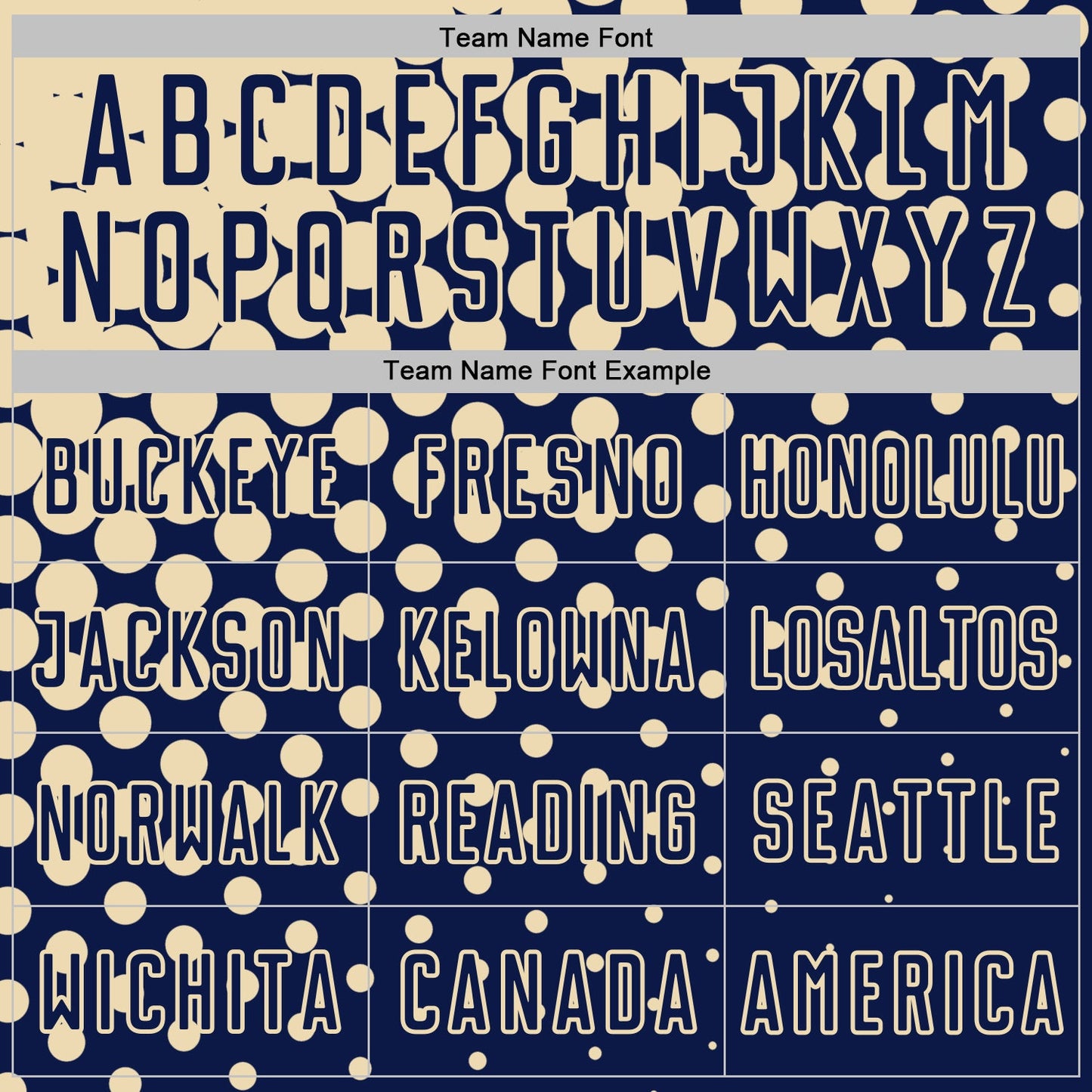 Custom Navy Cream Modern Polka Dot Sublimation Soccer Uniform Jersey Limited