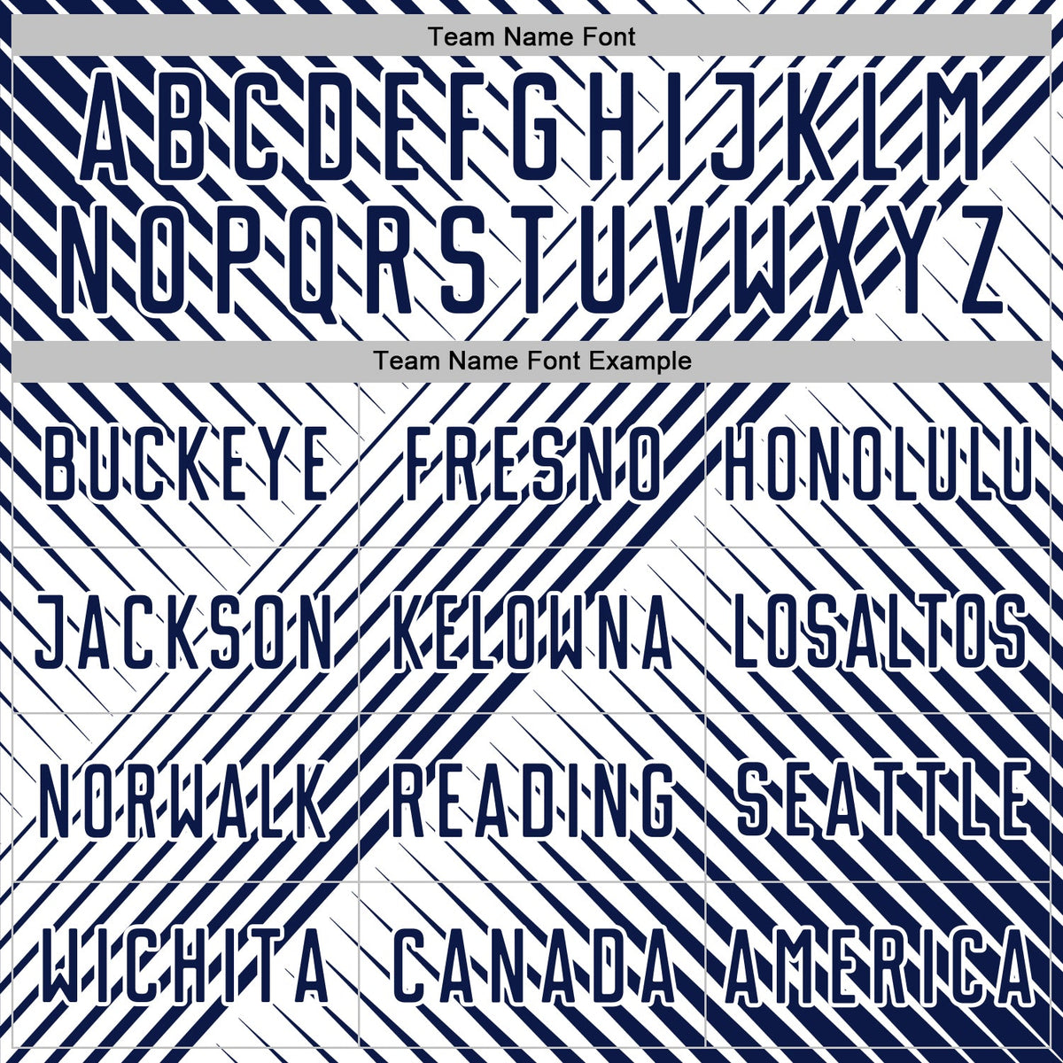 Custom Navy White Line Sublimation Soccer Uniform Jersey Limited