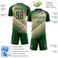 Custom Green Cream Line Sublimation Soccer Uniform Jersey Limited
