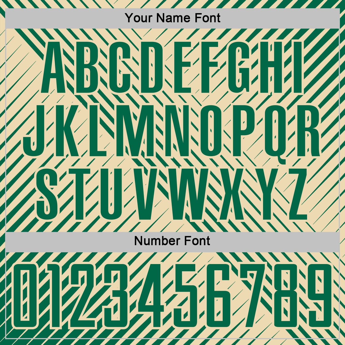 Custom Kelly Green Cream Line Sublimation Soccer Uniform Jersey Limited