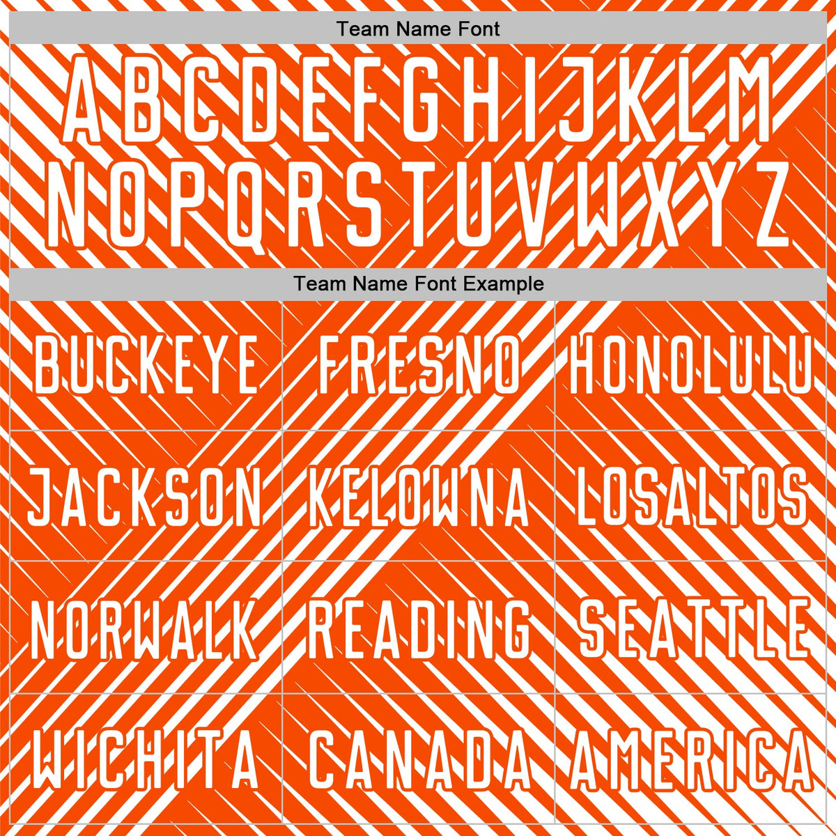 Custom White Orange Line Sublimation Soccer Uniform Jersey Limited