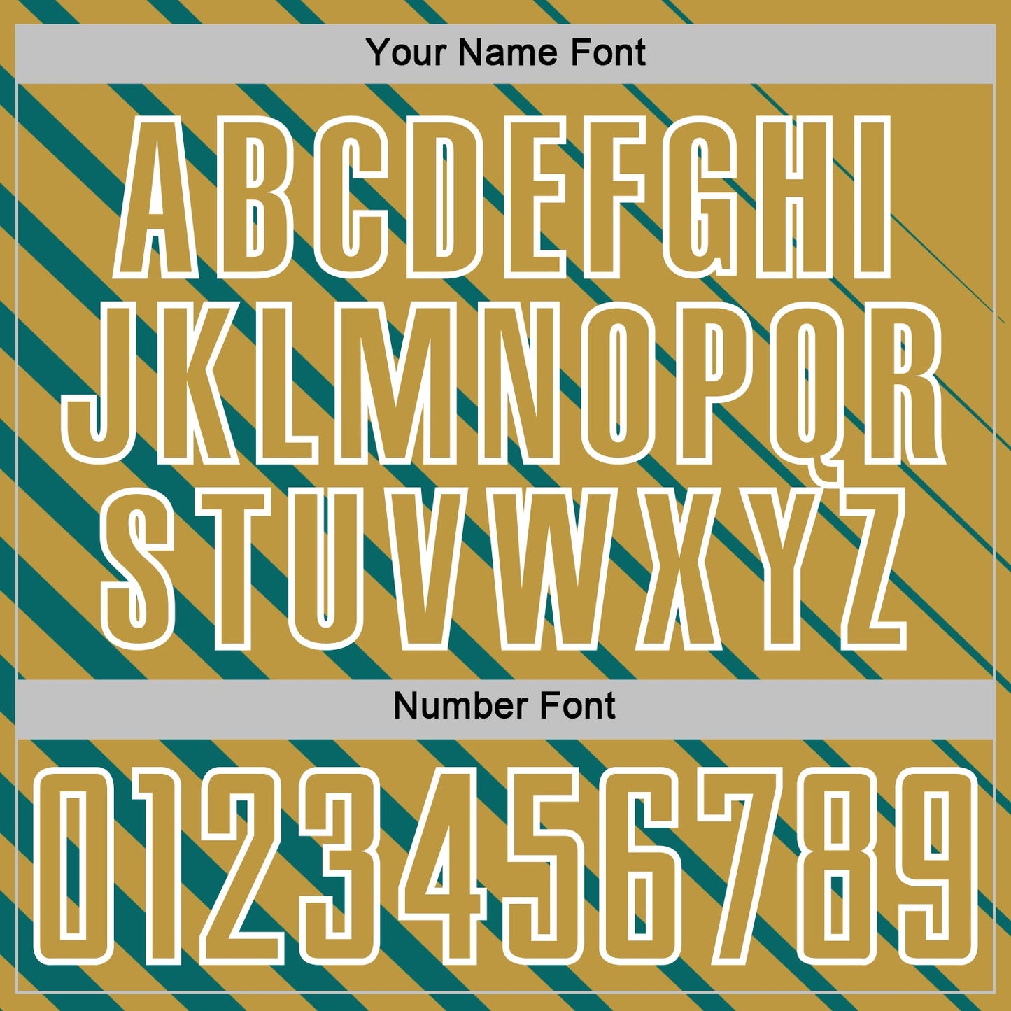 Custom Teal Old Gold-White Lines Sublimation Soccer Uniform Jersey Limited