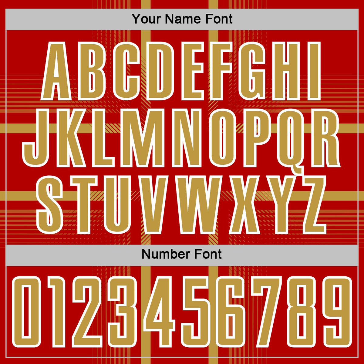 Custom Red Old Gold-White Lines Sublimation Soccer Uniform Jersey Limited